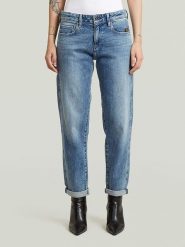 G-Star Dżinsy - Boyfriend fit - w kolorze niebieskim rozmiar: W31/L32. Niebieskie jeansy G-Star, l, z aplikacjami. Za 288.18 zł.