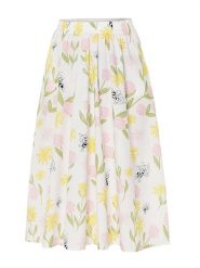 TATUUM Spódnica "Tekla" w kolorze kremowym ze wzorem rozmiar: XL. Brązowe spódnice Tatuum, xl, bez wzorów, midi. Za 149.31 zł.