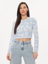 United Colors Of Benetton Sweter 1094E109I Niebieski Regular Fit. Niebieskie swetry United Colors of Benetton, m, bez wzorów, z bawełny, bez ramiączek. Za 169.99 zł.