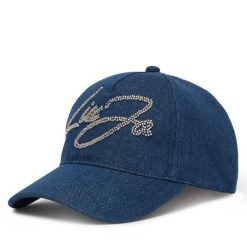 Czapka z daszkiem Liu Jo. Niebieskie czapki Liu Jo, bez wzorów. Za 199.99 zł.