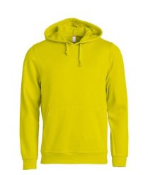 Clique Basic Hoody bluza z kapturem wysoka widoczność – visibility yellow. Żółte bluzy CLIQUE, xl, bez wzorów, z bawełny, z kapturem. Za 172.75 zł.