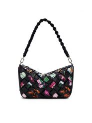 Desigual Torebka 25SAXPBQ Czarny. Czarne torebki klasyczne Desigual, bez wzorów, ze skóry, bez dodatków. Za 179.99 zł.
