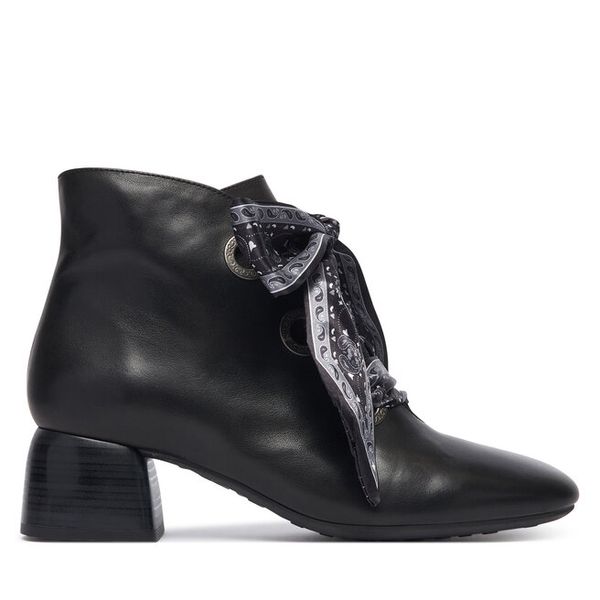 Botki Hispanitas. Czarne botki Hispanitas, bez wzorów, bez obcasa, na słupku, bez zapięcia. Za 739.99 zł.