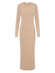 LeGer Sukienka "Cybil" w kolorze beżowym rozmiar: 42. Brązowe sukienki LeGer, bez wzorów, bez kołnierzyka, bez ramiączek, maxi. Za 121.99 zł.