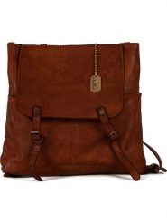 Anna Morellini Skórzany plecak "Kika" w kolorze brązowym - 24 x 36 x 15 cm rozmiar: onesize. Brązowe plecaki Anna Morellini, bez wzorów, z materiału. Za 543.99 zł.