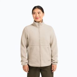 Bluza polarowa damska Jack Wolfskin Lite Curl Full Zip. Brązowe bluzy Jack Wolfskin, s, bez wzorów, z materiału, bez kaptura. Za 399.99 zł.