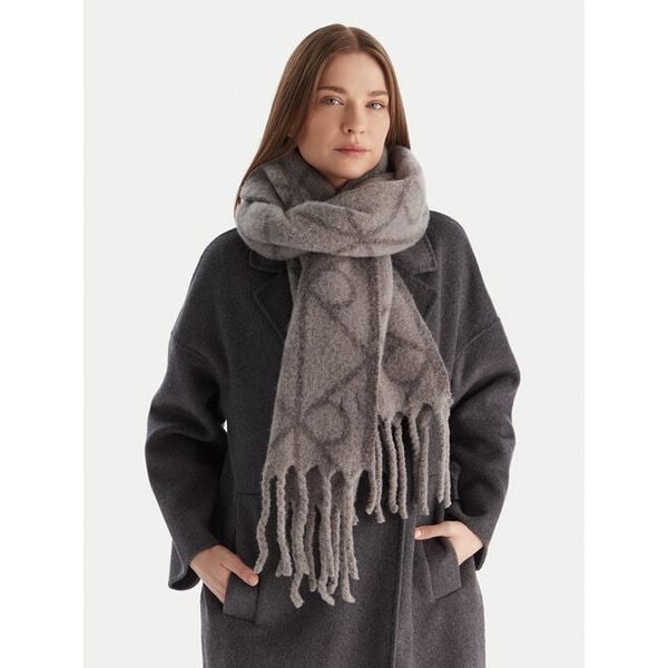 Szalik Calvin Klein. Szare szaliki Calvin Klein, bez wzorów. Za 259.99 zł.