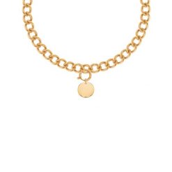 Naszyjnik z pozłacanym medalikiem na Łańcuchu No.4. Żółte naszyjniki Lilou, pozłacane. Za 464.00 zł.