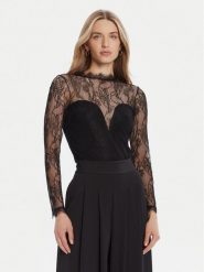 Rinascimento Body CFC0126159003 Czarny Slim Fit. Czarne body Rinascimento, l, bez wzorów, z syntetyku. Za 429.99 zł.