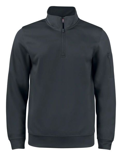 Clique Bluza z półzamkiem unisex z poliestru – black. Czarne bluzy CLIQUE, s, bez wzorów, z poliesteru, bez kaptura. Za 166.52 zł.