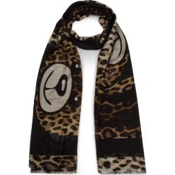 Szal MOSCHINO - 03125 M1991 005. Brązowe szaliki MOSCHINO, bez wzorów, z jedwabiu. W wyprzedaży za 319.00 zł.