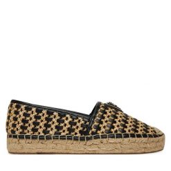 Espadryle Guess. Czarne espadryle Guess, z aplikacjami, bez obcasa, bez zapięcia. Za 349.99 zł.
