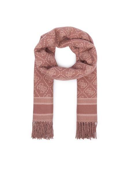 Guess Szalik AW5665 POL03 Różowy. Czerwone rękawiczki Guess, z aplikacjami, z poliesteru. Za 194.99 zł.