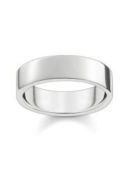 Thomas Sabo Srebrny pierścionek rozmiar: 50. Szare pierścionki Thomas Sabo, srebrne. Za 92.42 zł.