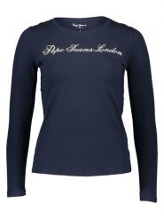 Pepe Jeans Koszulka w kolorze granatowym rozmiar: XL. Niebieskie bluzki Pepe Jeans, xl, bez wzorów, z jeansu, bez kołnierzyka, bez ramiączek. Za 74.28 zł.