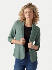 Vero Moda Marynarka Jesmilo 10279700 Zielony Regular Fit. Zielone marynarki i żakiety Vero Moda, m, bez wzorów, ze lnu. Za 179.99 zł.