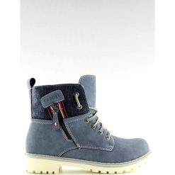 Traperki timberki damskie niebieskie GD-TL10 Blue. Niebieskie botki ButyModne, bez wzorów, bez obcasa, bez zapięcia. W wyprzedaży za 139.00 zł.