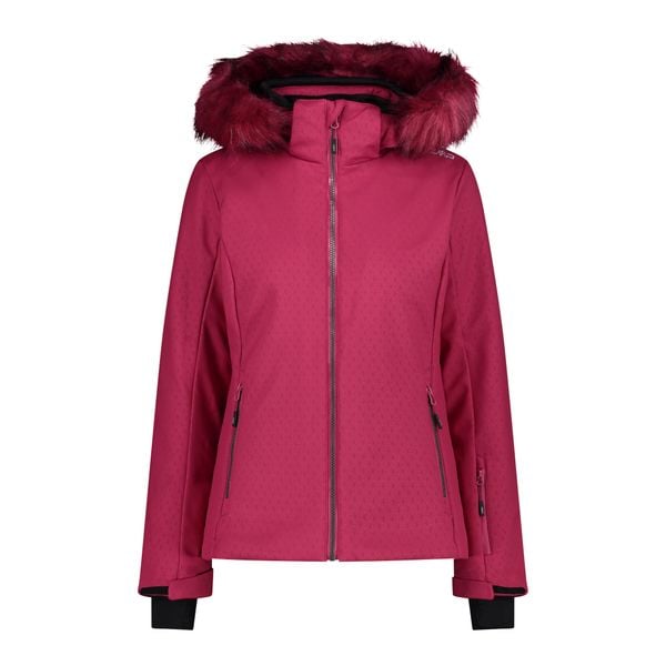 Damska kurtka narciarska softshell CMP. Czerwone kurtki narciarskie CMP, s, bez wzorów, z softshellu, bez kaptura, narciarskie. Za 806.30 zł.