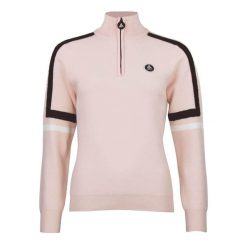 Bardzowy golf 1/2 zamek damski Peak Mountain Asta. Czerwone golfy Peak Mountain, bez wzorów, bez ramiączek. W wyprzedaży za 278.00 zł.