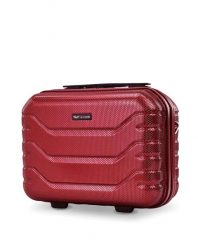 Kuferek podróżny Wings CRAKE kosmetyczka 14" WINE RED. Czerwone kufry i kosmetyczki Wings, bez wzorów, z materiału, bez dodatków. Za 139.90 zł.