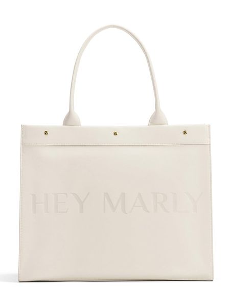 Hey Marly Skórzana torebka "Classy" w kolorze kremowym - 41 x 34 x 16 cm rozmiar: onesize. Brązowe torby na ramię Hey Marly, bez wzorów, z materiału, na ramię, bez dodatków. Za 434.99 zł.