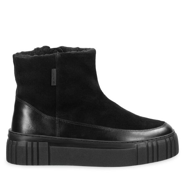 Botki Gant. Czarne botki GANT, bez wzorów, bez obcasa, na płaskiej podeszwie, bez zapięcia. Za 489.99 zł.