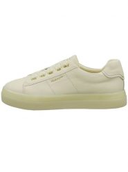 GANT Footwear Skórzane sneakersy "Avona" w kolorze kremowym rozmiar: 40. Brązowe trampki GANT Footwear, bez wzorów, bez zapięcia. Za 286.16 zł.