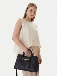 Guess Torebka Janie HWOS99 24060 Czarny. Czarne torebki klasyczne Guess, z aplikacjami, ze skóry, bez dodatków. Za 411.99 zł.