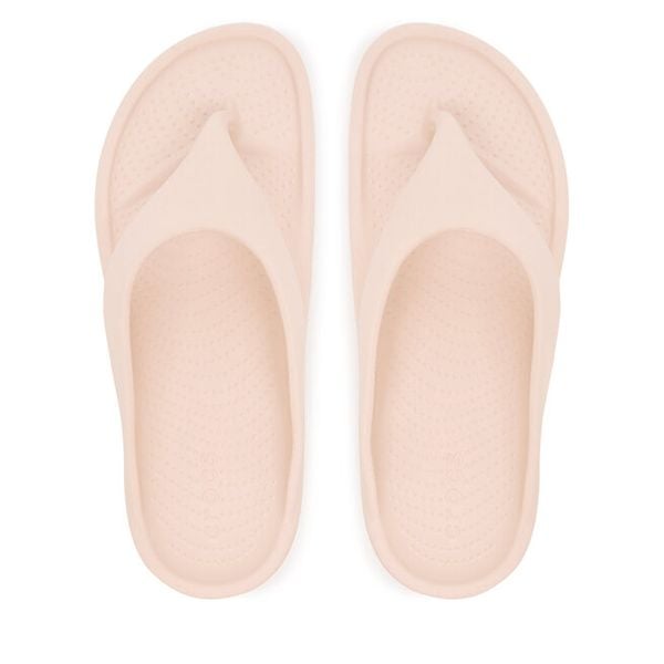 Japonki Crocs. Brązowe klapki Crocs, bez wzorów, bez obcasa. Za 101.99 zł.