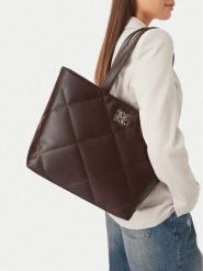 Nine West Torebka CEO-IVORY LANE-LDA9198 Brązowy. Brązowe shopper Nine West, bez wzorów, ze skóry, bez dodatków. Za 279.99 zł.