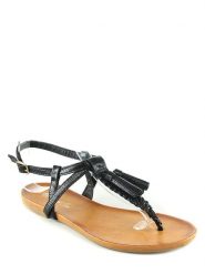 Sixth Sens Japonki w kolorze czarnym rozmiar: 40. Czarne klapki Sixth Sens, bez wzorów, bez obcasa. Za 104.99 zł.