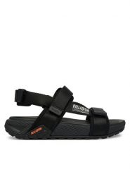 Palladium Sandały Offsandal Strap 94682-008-M Czarny. Czarne sandały Palladium, bez wzorów, z materiału, bez obcasa, na płaskiej podeszwie, bez zapięcia. Za 399.99 zł.