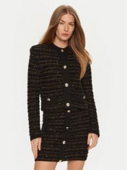 Simona Corsellini Marynarka A24CPGIO02 Czarny Regular Fit. Czarne marynarki i żakiety SIMONA CORSELLINI, bez wzorów, z syntetyku. Za 689.99 zł.