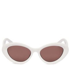 Okulary przeciwsłoneczne JENNY. Białe okulary przeciwsłoneczne Jenny, bez wzorów. Za 39.99 zł.