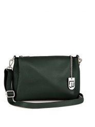 Lucca Baldi Skórzana torebka "Melfi" w kolorze ciemnozielonym - 26 x 19 x 9 cm rozmiar: onesize. Zielone torby na ramię Lucca Baldi, bez wzorów, z materiału, na ramię, bez dodatków. Za 260.99 zł.