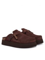 D.Franklin Klapki DFSH414005 Brązowy. Brązowe klapki D.Franklin, bez wzorów, ze skóry, bez obcasa. Za 569.99 zł.