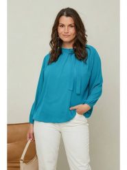 Curvy Lady Bluzka w kolorze morskim rozmiar: 40/42. Niebieskie bluzki Curvy Lady, bez wzorów, klasyczne, bez kołnierzyka, bez ramiączek. Za 70.41 zł.