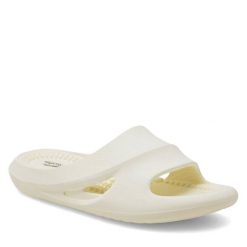 Klapki Sprandi. Białe klapki Sprandi, bez wzorów, bez obcasa. Za 49.99 zł.