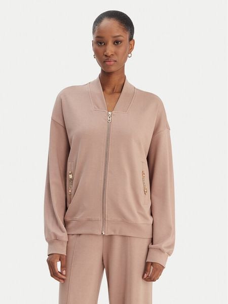 Liu Jo Sport Bluza TA6241 JS182 Brązowy Regular Fit. Brązowe bluzy Liu Jo Sport, m, bez wzorów, z wiskozy, bez kaptura. Za 559.99 zł.