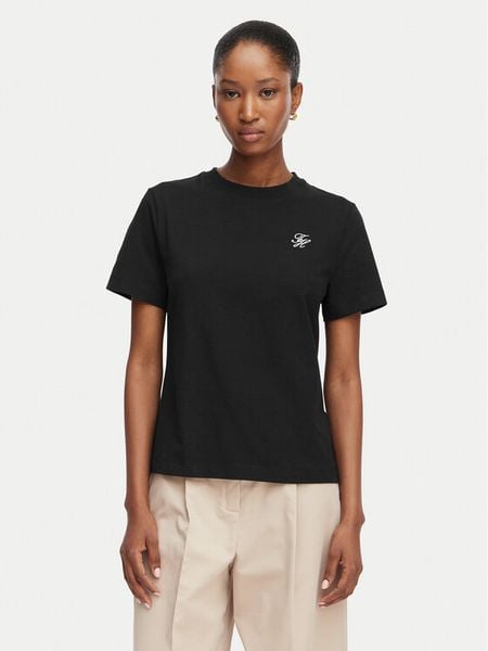Tommy Hilfiger T-Shirt Th Script WW0WW49941 Czarny Regular Fit. Czarne t-shirty TOMMY HILFIGER, s, bez wzorów, z bawełny, bez kołnierzyka, bez ramiączek. Za 169.99 zł.