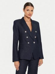 Marciano Guess Marynarka 4YPN17 7238A Granatowy Regular Fit. Niebieskie marynarki i żakiety Marciano Guess, z aplikacjami, z bawełny. Za 679.99 zł.