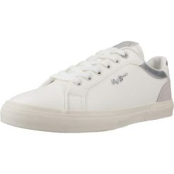 Kapcie PEPE JEANS KENTON COURT W Biały. Białe obuwie domowe Pepe Jeans, bez wzorów, z jeansu, bez zapięcia. Za 249.99 zł.