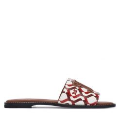 Klapki Max Mara. Brązowe klapki Max Mara, bez wzorów, bez obcasa. Za 974.99 zł.