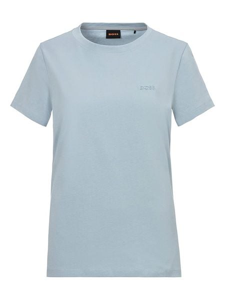 BOSS Orange Koszulka w kolorze błękitnym rozmiar: XL. Niebieskie bluzki BOSS Orange, xl, bez wzorów, z bawełny, bez kołnierzyka, bez ramiączek. Za 78.66 zł.