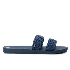 Klapki damskie Ipanema 83243 RENDA II FEM. Niebieskie klapki Ipanema, bez wzorów, z materiału, bez obcasa. Za 59.00 zł.