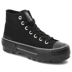 Czarne Trampki Big Star Damskie Wygodne Obuwie. Czarne trampki Big Star, bez wzorów, bez zapięcia. Za 129.00 zł.