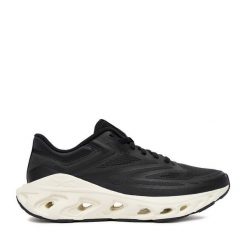 Buty do biegania Reebok. Czarne obuwie sportowe Reebok, bez zapięcia, do biegania. Za 229.99 zł.