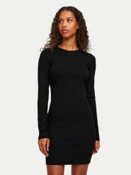 JJXX Sukienka codzienna Forest 12259264 Czarny Slim Fit. Czarne sukienki JJXX, na co dzień, xl, bez wzorów, z bawełny, bez kołnierzyka, bez ramiączek, proste. Za 79.99 zł.