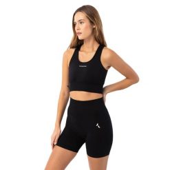 Top treningowy damski Carpatree Blaze Seamless Sleeveless. Czarne topy Carpatree, xs, bez wzorów, bez kołnierzyka, bez ramiączek. Za 109.99 zł.