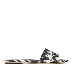 Klapki M Missoni. Czarne klapki M Missoni, bez wzorów, bez obcasa. Za 2,349.00 zł.